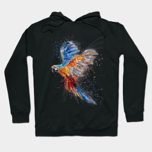 Parrot Watercolor Painting Hoodie